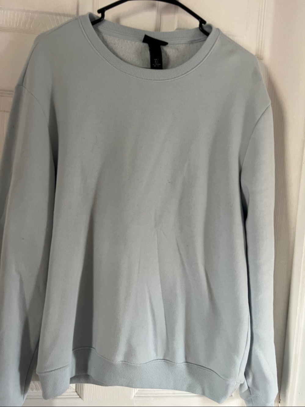 H&M Men's Crewneck Sweater in Light Blue-Grey